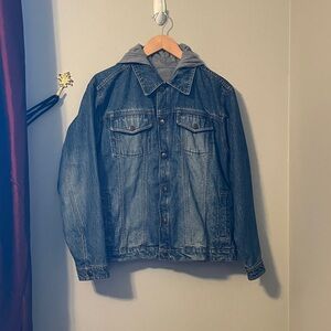 Urban Pipeline Denim Jacket with Zip Out Hoodie